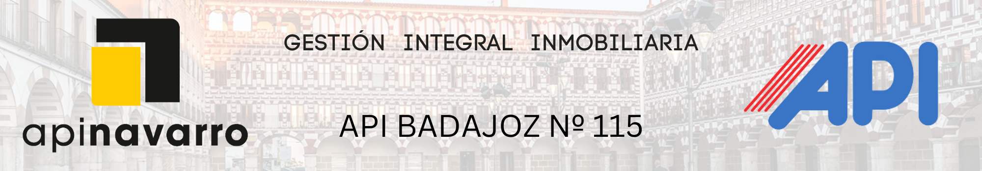 Agente de la Propiedad Inmobiliaria. Api Navarro, S.L. en Badajoz